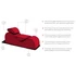 Kép 4/9 - Liberator Esse Lounger - variálható szex szófa - 3 részes (piros)
