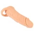 Kép 2/9 - Nature Skin - péniszköpeny és műpunci - 18cm (natúr)