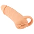 Kép 1/9 - Nature Skin - péniszköpeny és műpunci - 18cm (natúr)