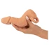 Kép 9/9 - Nature Skin - péniszköpeny és műpunci - 18cm (natúr)