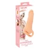 Kép 9/9 - Nature Skin - 2in1 műpunci és péniszköpeny - 23cm (natúr)