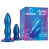 Kép 1/3 - Durex Deep & Deeper - anál plug szett - 2 részes (kék)