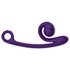 Kép 2/4 - Snail Vibe Curve - 2in1 csiklóizgató vibrátor (lila)