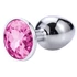 Kép 2/4 - Desirel Pink Jewel M - anál plug (ezüst-pink)