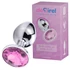 Kép 1/4 - Desirel Pink Jewel M - anál plug (ezüst-pink)