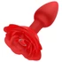Kép 1/2 - Lonely Rose Plug - akkus, rádiós anál vibrátor (piros)