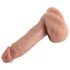 Kép 5/5 - Dual Density - tapadókorongos, herés élethű dildó - 18cm (natúr)