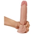 Kép 3/9 - Lovetoy Sliding-Skin - kétrétegű dildó - 21cm (natúr)