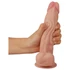 Kép 5/9 - Lovetoy Sliding-Skin - kétrétegű dildó - 21cm (natúr)