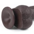 Kép 4/9 - Lovetoy Sliding-Skin - kétrétegű dildó - 23cm (barna)