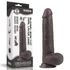 Kép 6/9 - Lovetoy Sliding-Skin - kétrétegű dildó - 23cm (barna)