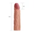 Kép 5/7 - Lovetoy Pleasure X-tender - péniszköpeny - 19cm (natúr)