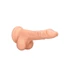 Kép 7/9 - RealRock Dong 7 - élethű, herés dildó (17cm) - natúr