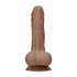 Kép 4/9 - RealRock Dong 7 - élethű, herés dildó (17cm) - sötét natúr