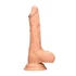 Kép 3/9 - RealRock Dong 10 - élethű, herés dildó (25cm) - natúr