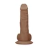 Kép 5/9 - RealRock Dong 10 - élethű, herés dildó (25cm) - sötét natúr