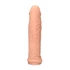 Kép 4/9 - RealRock Penis Sleeve 6 - péniszköpeny (17cm) - natúr