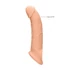 Kép 3/10 - RealRock Penis Sleeve 9 - péniszköpeny (21,5cm) - natúr