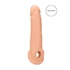 Kép 1/10 - RealRock Penis Sleeve 9 - péniszköpeny (21,5cm) - natúr