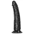 Kép 1/7 - RealRock Slim realisztikus dildó - 15,5cm (fekete)