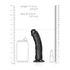 Kép 7/7 - RealRock - tapadótalpas realisztikus dildó - 15,5cm (fekete)