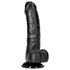 Kép 7/7 - RealRock - tapadótalpas, realisztikus dildó - 15,5cm (fekete)