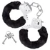 Kép 2/6 - Temptasia Cuffs - plüss bilincs (fekete)