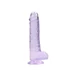 Kép 4/6 - REALROCK - áttetsző élethű dildó - lila (19cm)