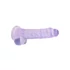 Kép 6/6 - REALROCK - áttetsző élethű dildó - lila (19cm)