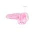 Kép 5/7 - REALROCK - áttetsző élethű dildó - pink (19cm)