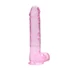 Kép 2/7 - REALROCK - áttetsző élethű dildó - pink (22cm)