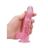 Kép 7/7 - REALROCK - áttetsző élethű dildó - pink (15cm)