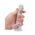 Kép 7/7 - REALROCK - áttetsző élethű dildó - víztiszta (15cm)