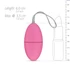 Kép 6/6 - Easytoys - 7 ritmusú rádiós vibrációs tojás (pink)