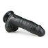 Kép 3/5 - Easytoys - tapadótalpas, herés dildó (20cm) - fekete