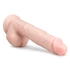 Kép 3/5 - Easytoys - tapadótalpas, herés nagy dildó (26,5cm) - natúr