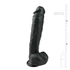 Kép 5/5 - Easytoys - tapadótalpas, herés nagy dildó (26,5cm) - fekete
