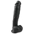 Kép 1/5 - Easytoys - tapadótalpas, herés nagy dildó (26,5cm) - fekete