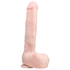 Kép 2/5 - Easytoys - tapadótalpas, herés nagy dildó (29,5cm) - natúr