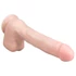 Kép 3/5 - Easytoys - tapadótalpas, herés nagy dildó (29,5cm) - natúr
