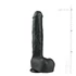 Kép 5/5 - Easytoys - tapadótalpas, herés nagy dildó (29,5cm) - fekete
