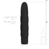 Kép 7/8 - Easytoys Power Vibe - csavart szilikon rúd vibrátor (fekete)