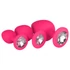 Kép 1/8 - Easytoys Diamond - anál plug szett (pink)