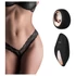 Kép 1/11 - Pantyrebel - akkus, rádiós vibrációs csipke tanga - fekete (S-L)