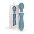 Kép 1/15 - Bloom Orchid Wand - akkus, masszírozó vibrátor (türkiz)