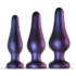 Kép 1/6 - Hueman Comets - szilikon anál plug szett (3 részes) - lila