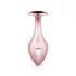Kép 3/3 - Rosy Gold Butt Plug - fekete köves anál plug (rosegold)