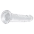 Kép 4/6 - EasyToys - zselés dildó - 18cm (átlátszó)