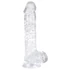Kép 1/6 - EasyToys - herés dildó - 13,5cm (átlátszó)