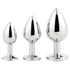 Kép 5/5 - Gleaming Love - anál plug szett - ezüst (3 részes)